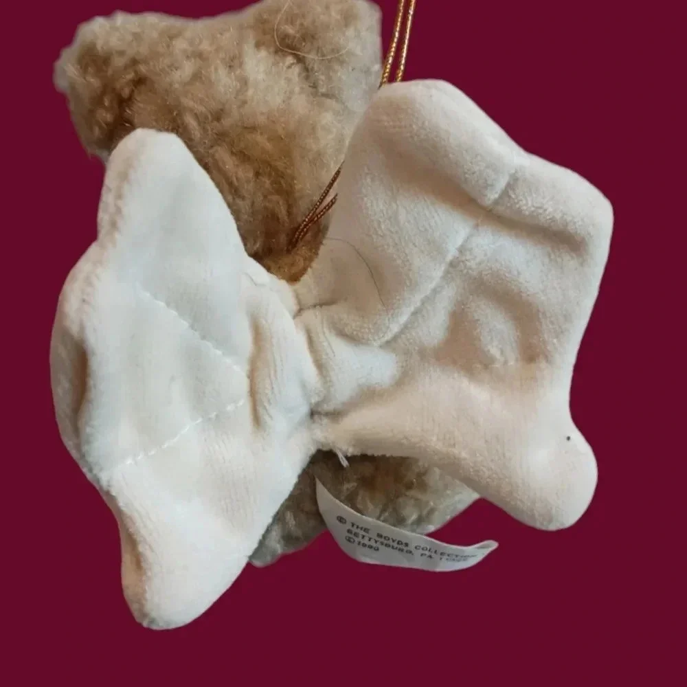 The boyd christmas ornament bear plush angel wings